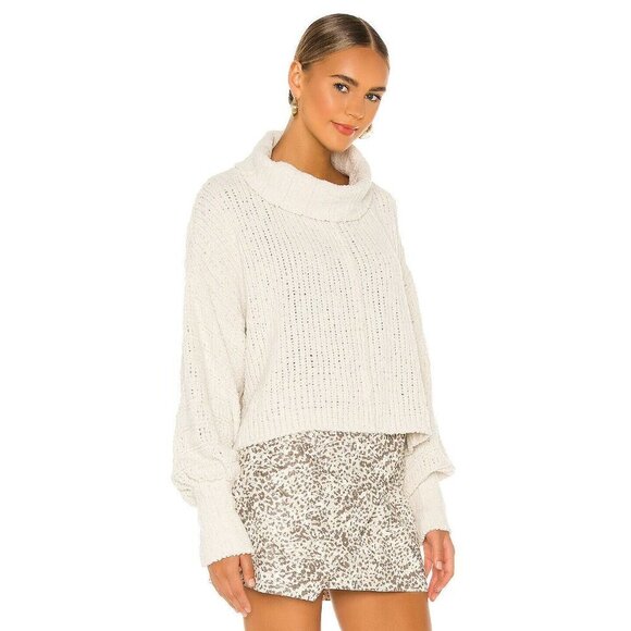 Free People Be Yours Pullover Sweater Vanilla Bean L - Picture 2 of 4